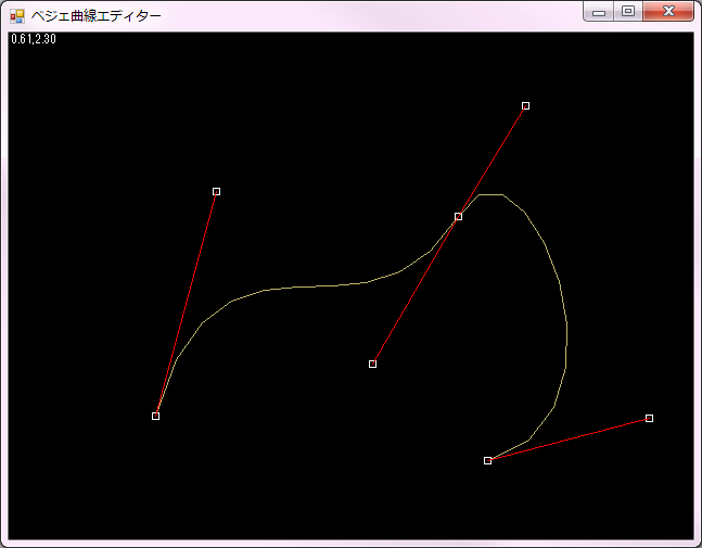 ベジェ曲線エディター1